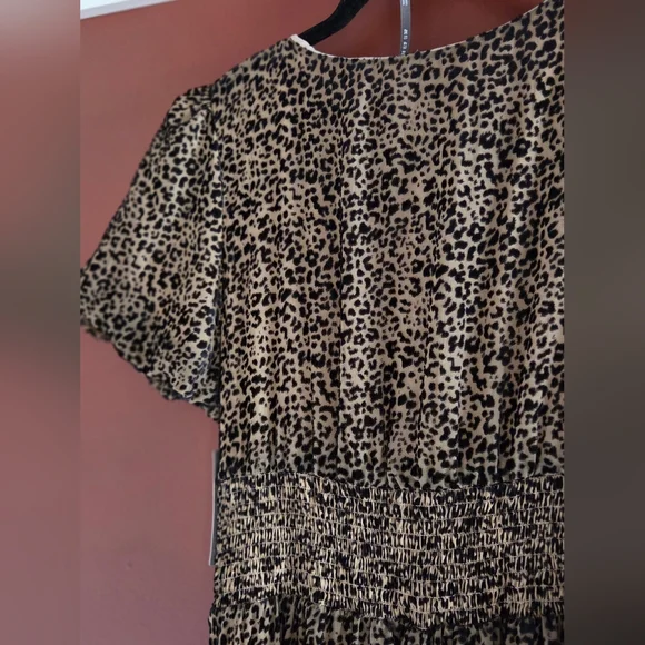 Anthropologie Black and Cream Midi Dress - Picture 3 of 6